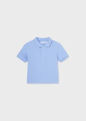 102 - Basic s/s polo for baby boy - Ocean