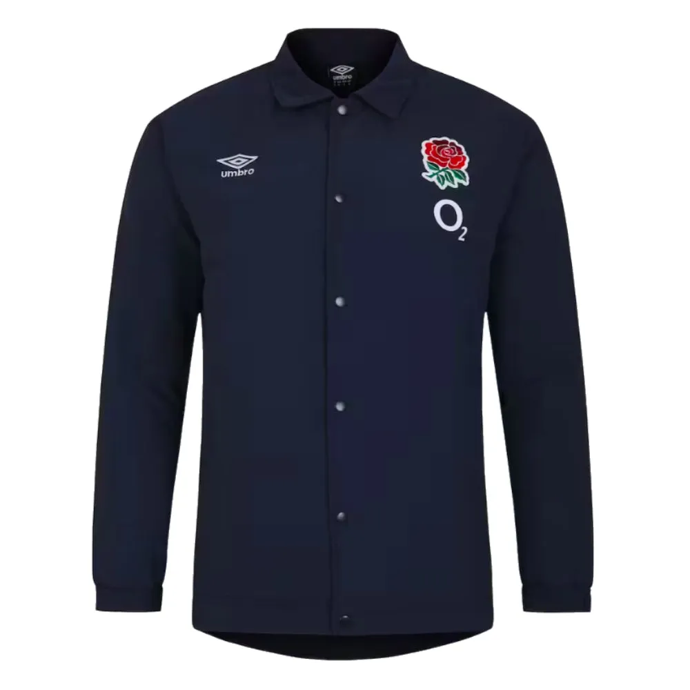 2023-2024 England Rugby Coach Jacket (Navy Blazer)