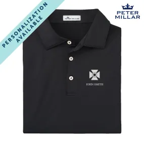 ATO Personalized Peter Millar Black Polo With Symbol