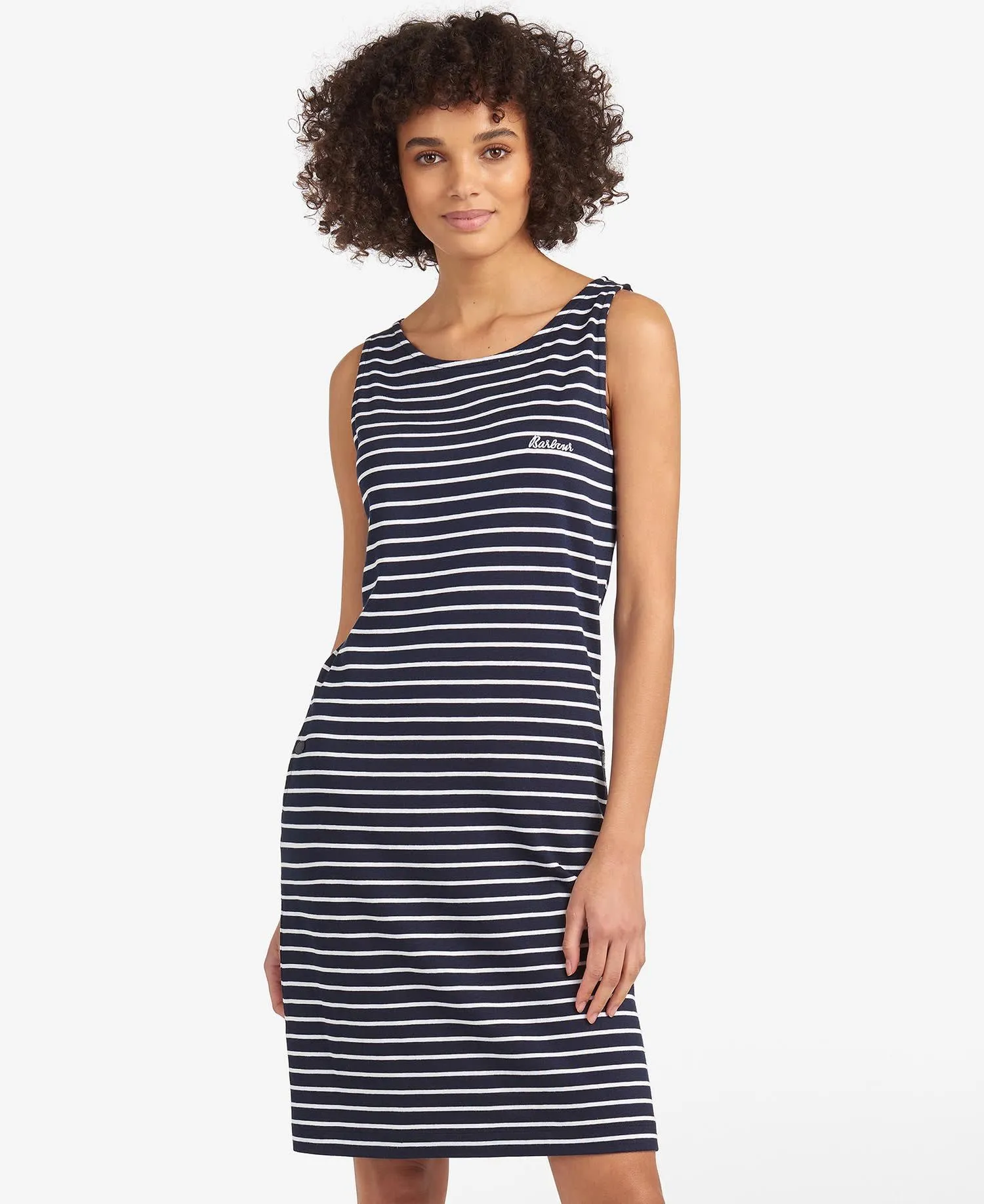 Barbour Women&#x27;s Dalmore Striped Dress Navy/White | Buy Barbour Women&#x27;s Dalmore Striped Dress Navy/White here | Outnorth