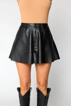 Buddylove: Emerson Vegan Leather Shorts