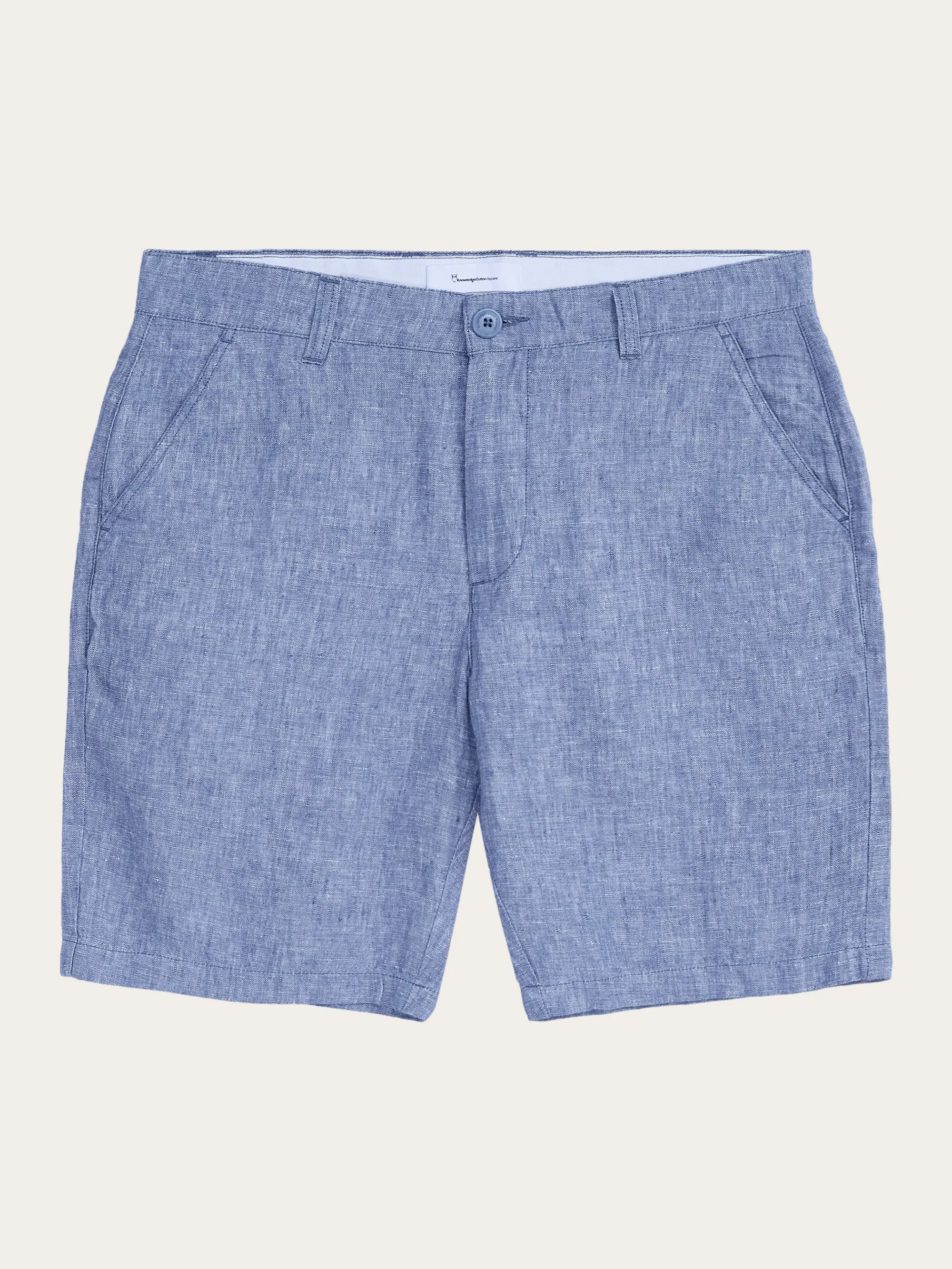 CHUCK regular linen shorts - GOTS/Vegan - Moonlight Blue