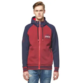 Contrast stretch Scuba Hoodie Sweatshirt