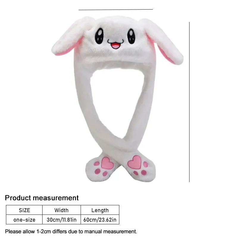 Cute Girls Boy Wrap Warm Dancing Rabbit Ear Hat