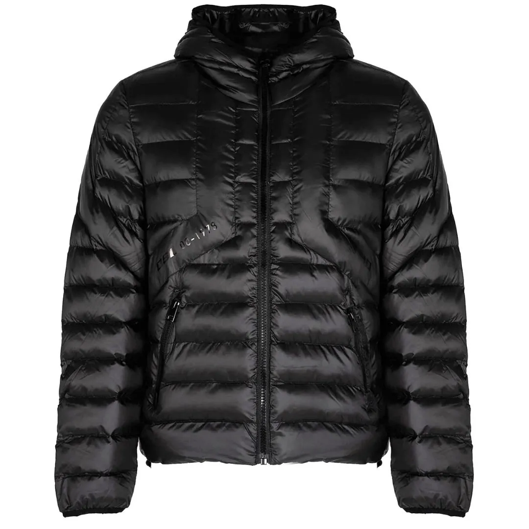 Diesel Water Repellent Black Down Jacket