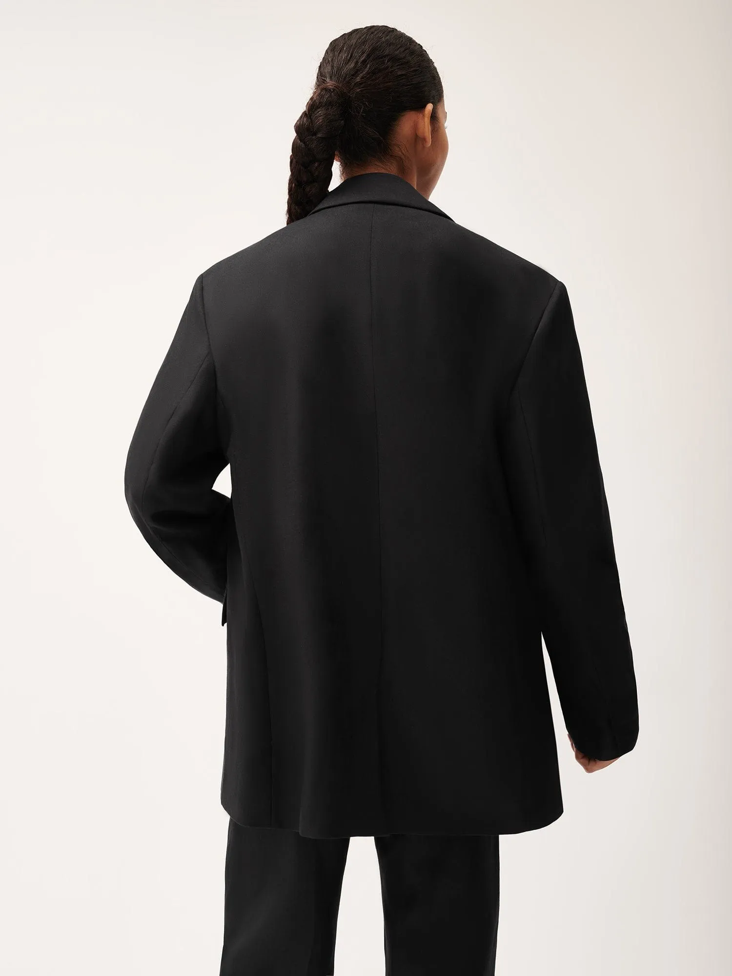 DNA FrutFiber Oversized Blazer—black