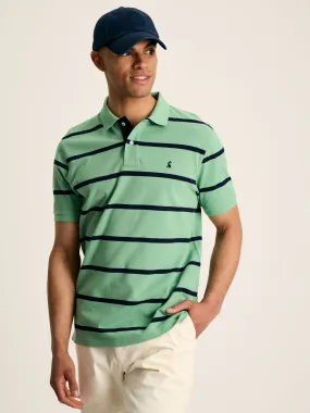 Filbert Green/Navy Regular Fit Striped Polo Shirt