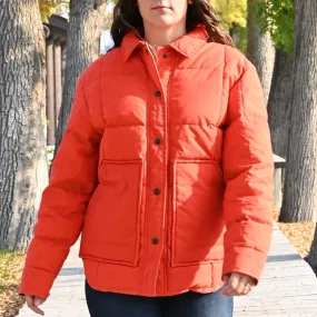 Filson Ladies Waxed Down Barn Coat in Campfire