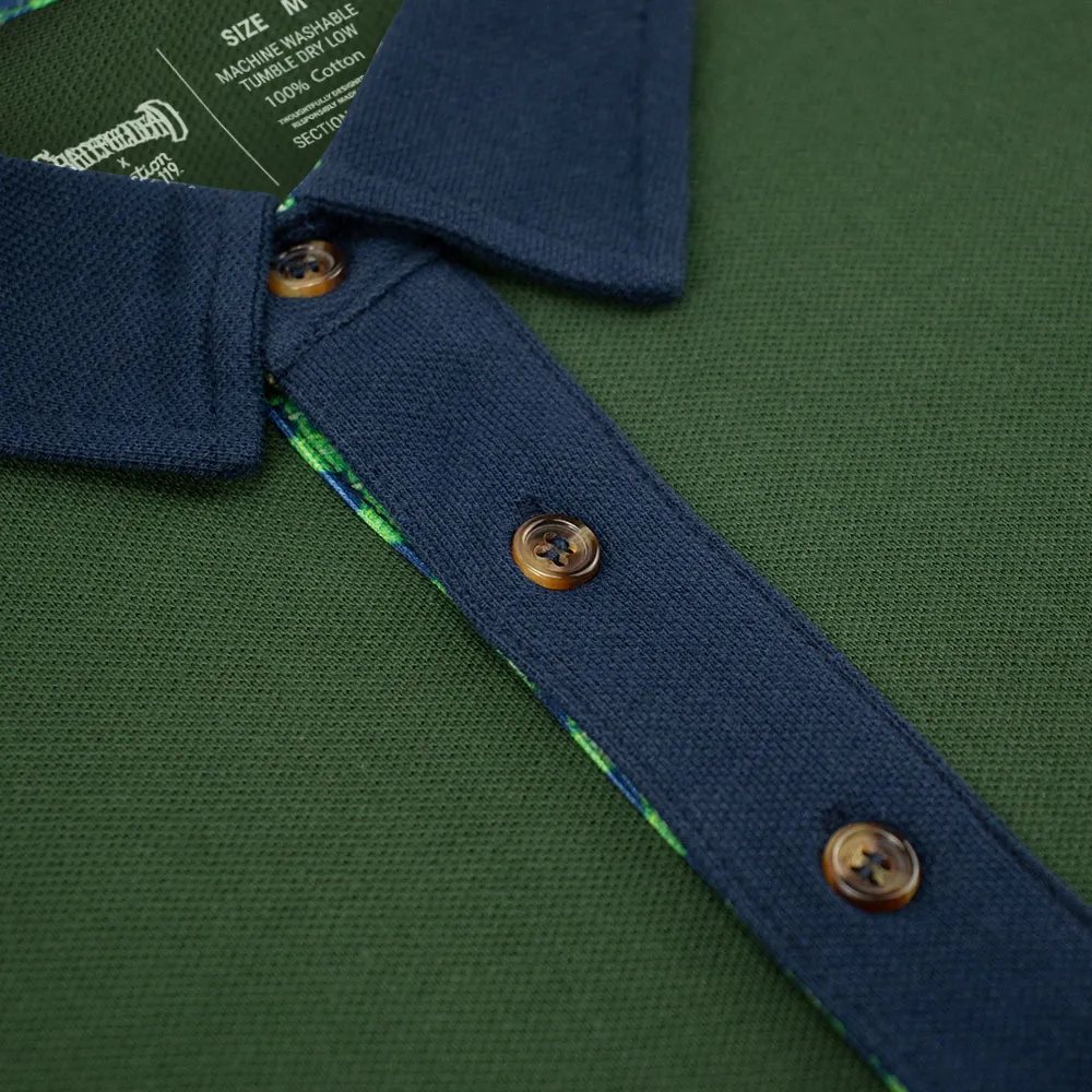 Grateful Dead |  Pique Polo | Green with Turtles