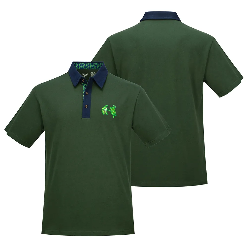 Grateful Dead |  Pique Polo | Green with Turtles