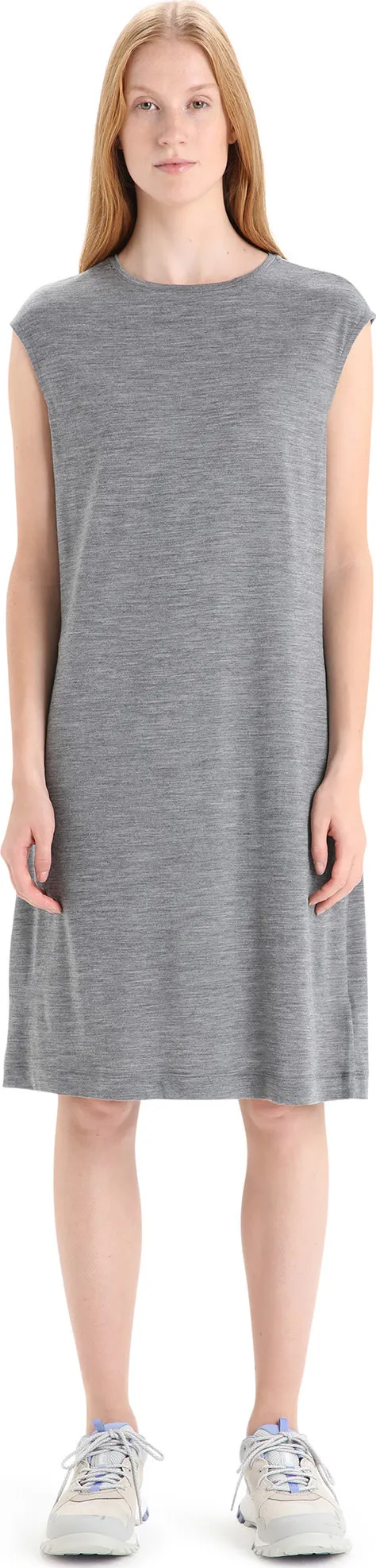 Icebreaker Women&#x27;s Granary Sleeveless Dress Gritstone Heather | Buy Icebreaker Women&#x27;s Granary Sleeveless Dress Gritstone Heather here | Outnorth