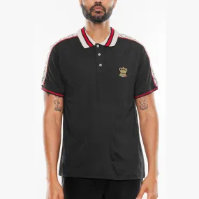 Italian Black Collared Polo Shirt