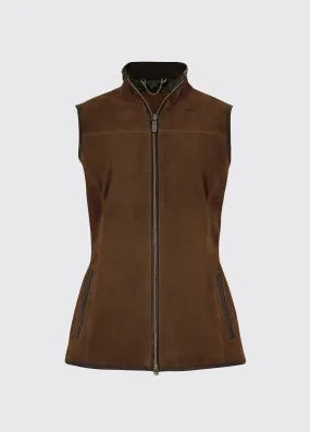 Kingston Leather Gilet - Walnut