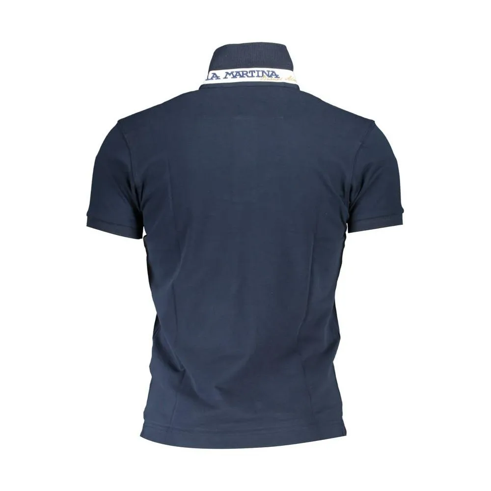 La Martina Sleek Slim Fit Polo with Contrast Details