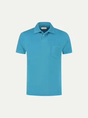 Ocean Terry Towelling Polo Shirt