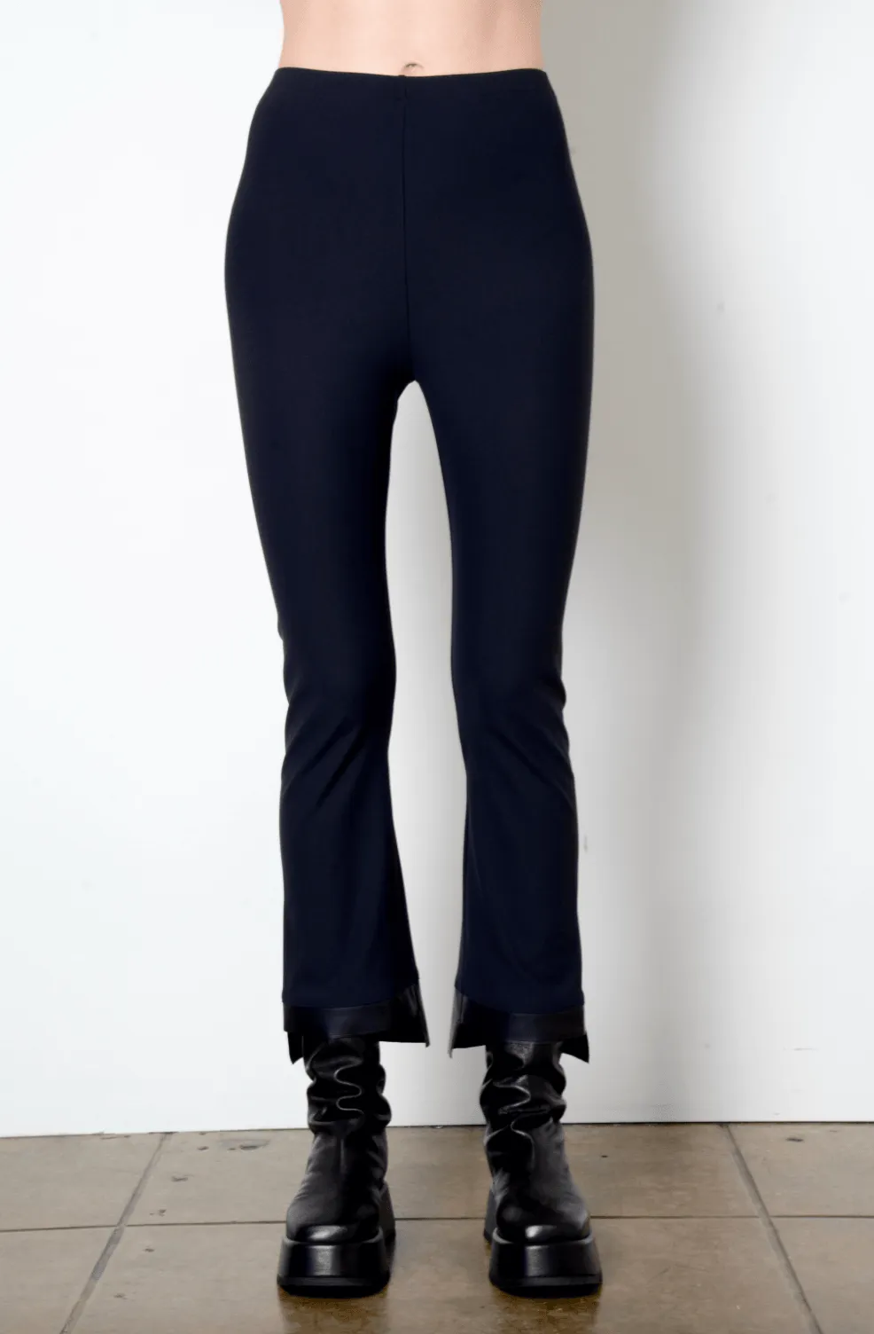 Olga Cropped Flare Tech Stretch Leggings by Elaine Kim