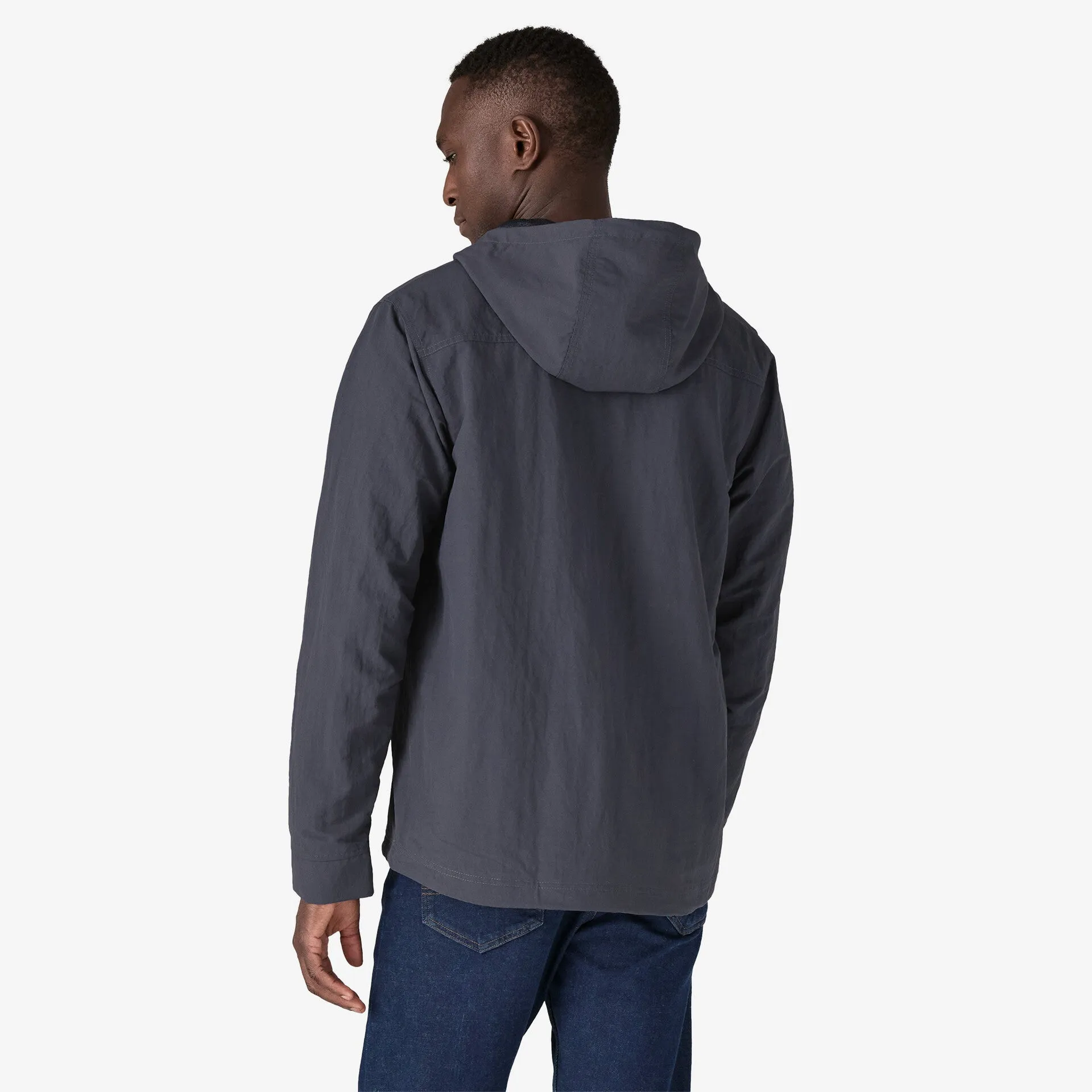 Patagonia Men's Isthmus Anorak Pullover Smolder Blue