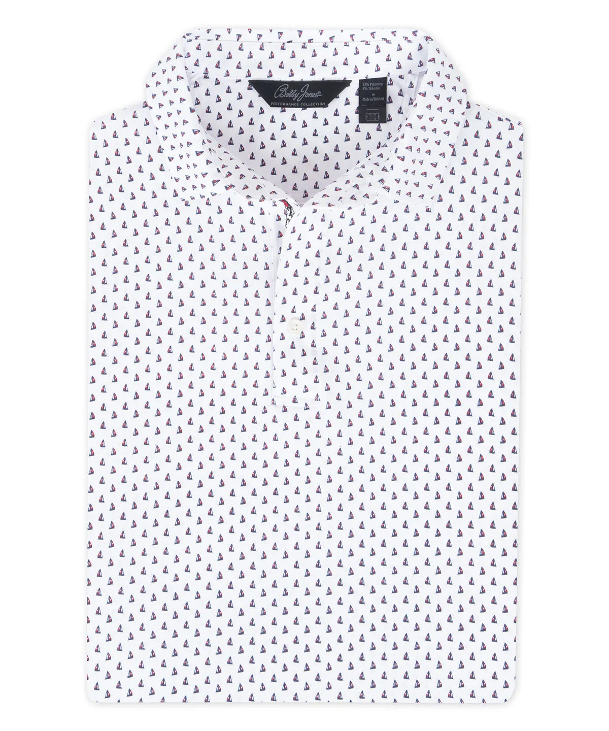 Performance Sail Boat Print Polo