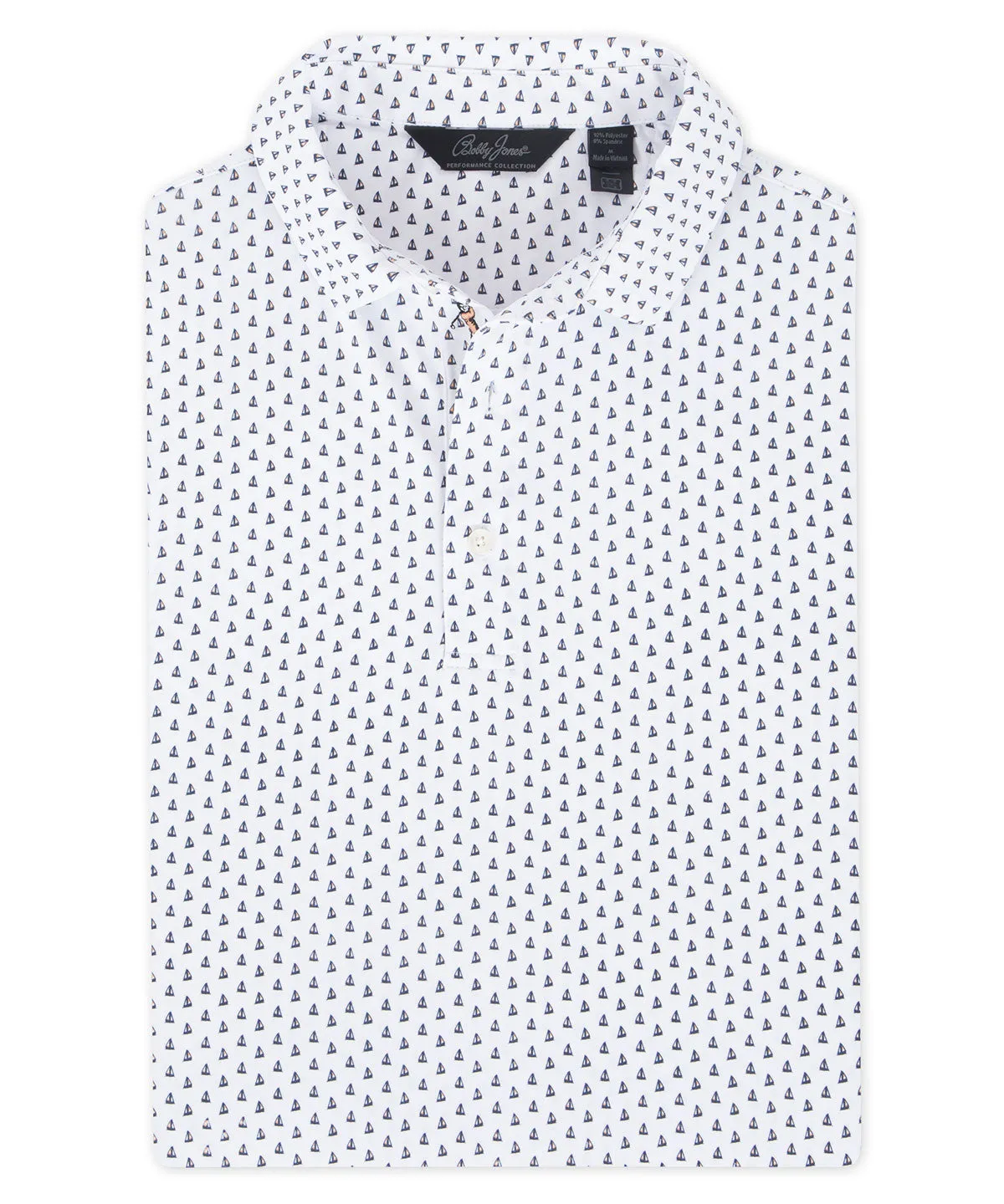 Performance Sail Boat Print Polo