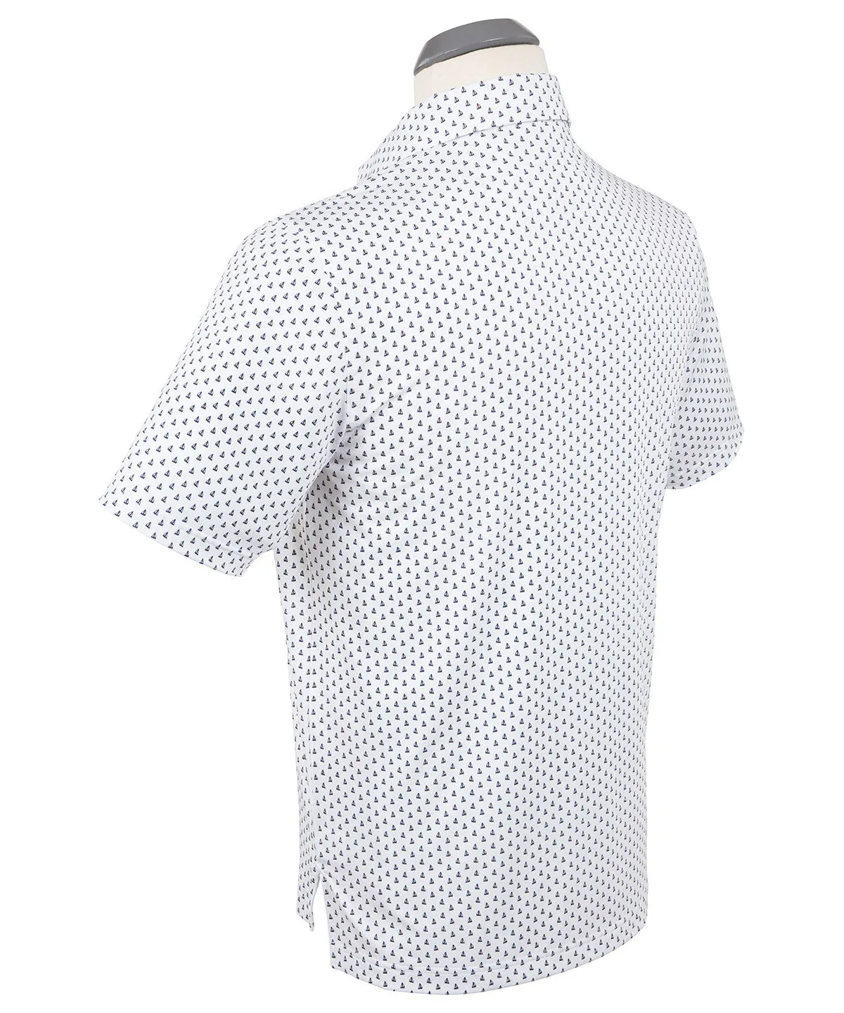 Performance Sail Boat Print Polo