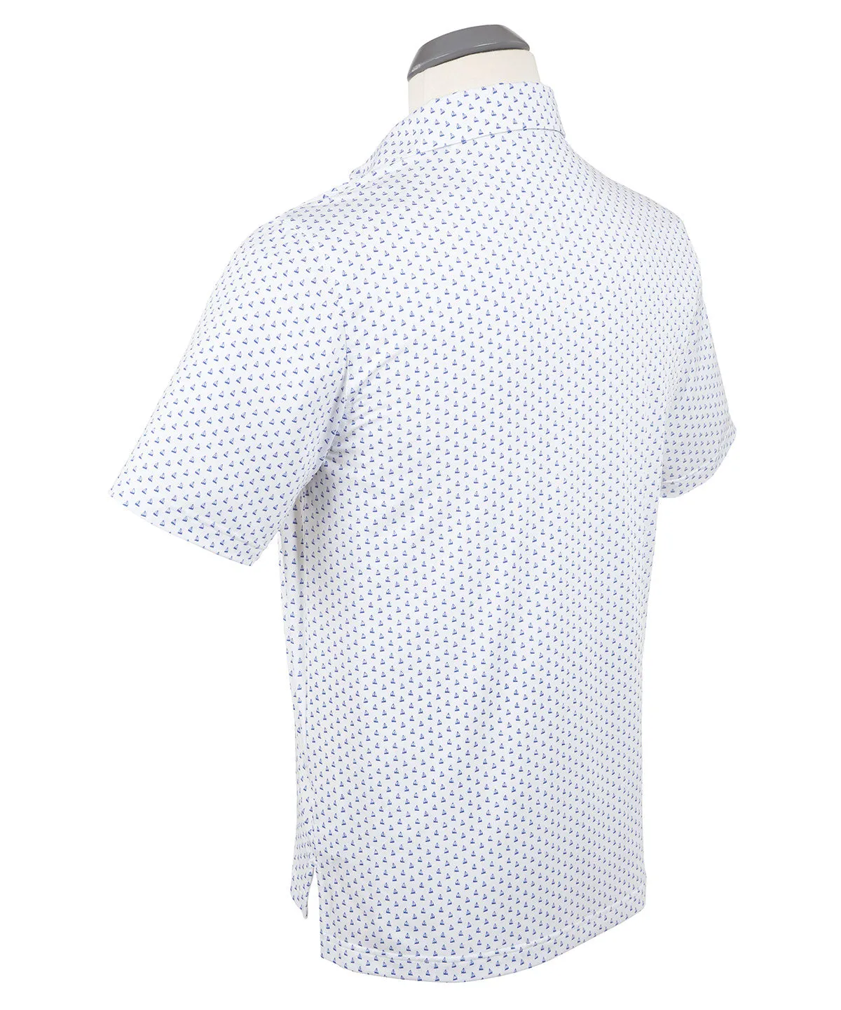 Performance Sail Boat Print Polo