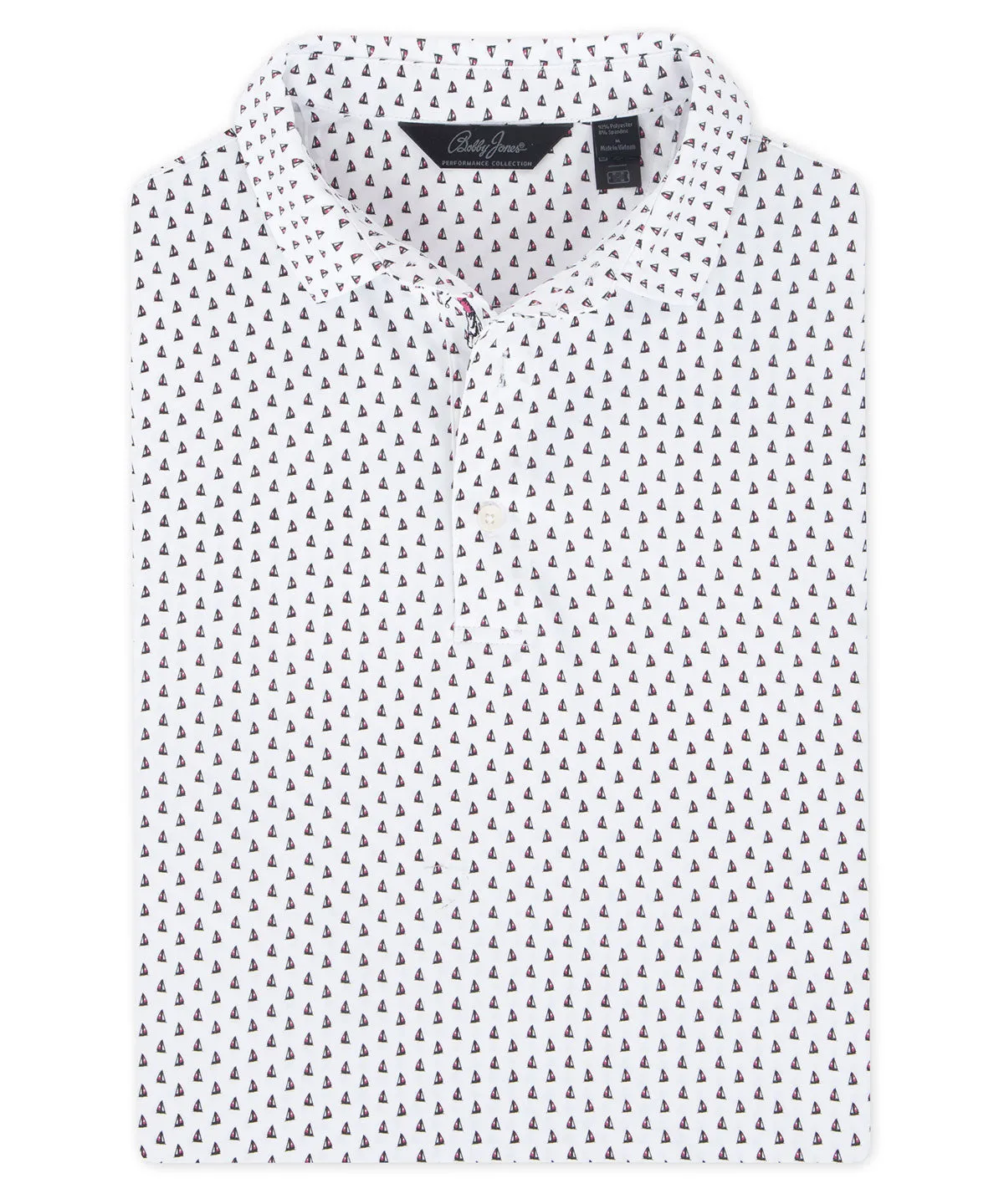 Performance Sail Boat Print Polo