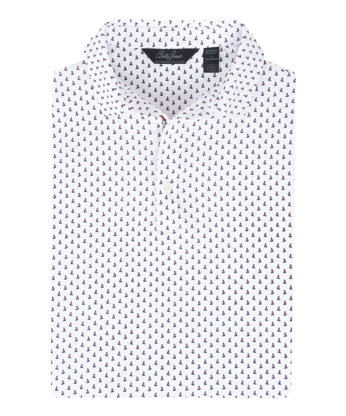 Performance Sail Boat Print Polo