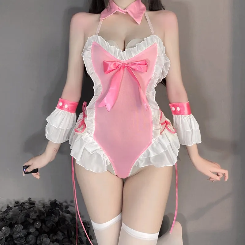 Pink Bunny Lingerie Set