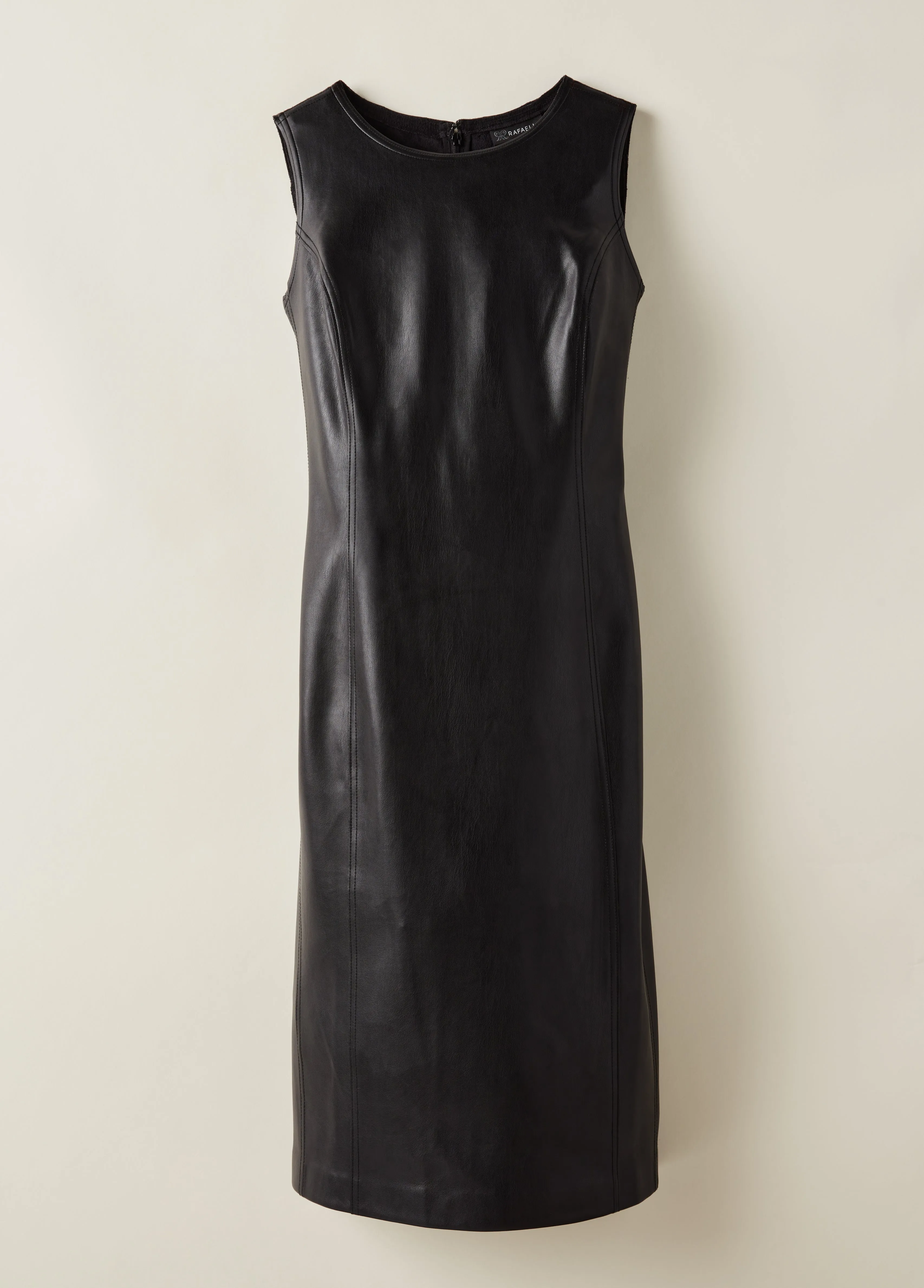 Plus Size Vegan Leather Shift Dress