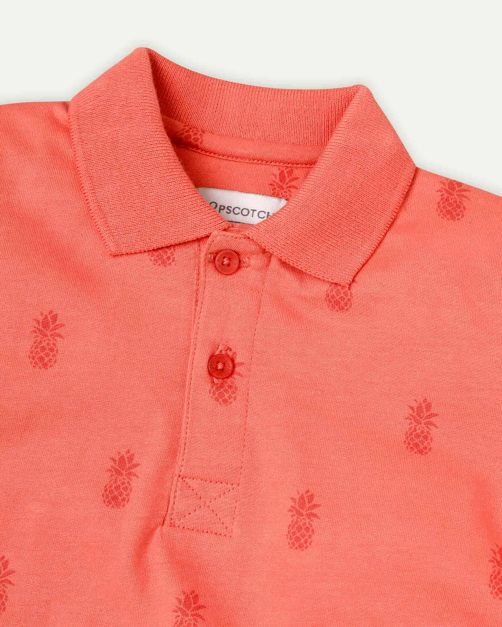 Printed Pineapple Polo