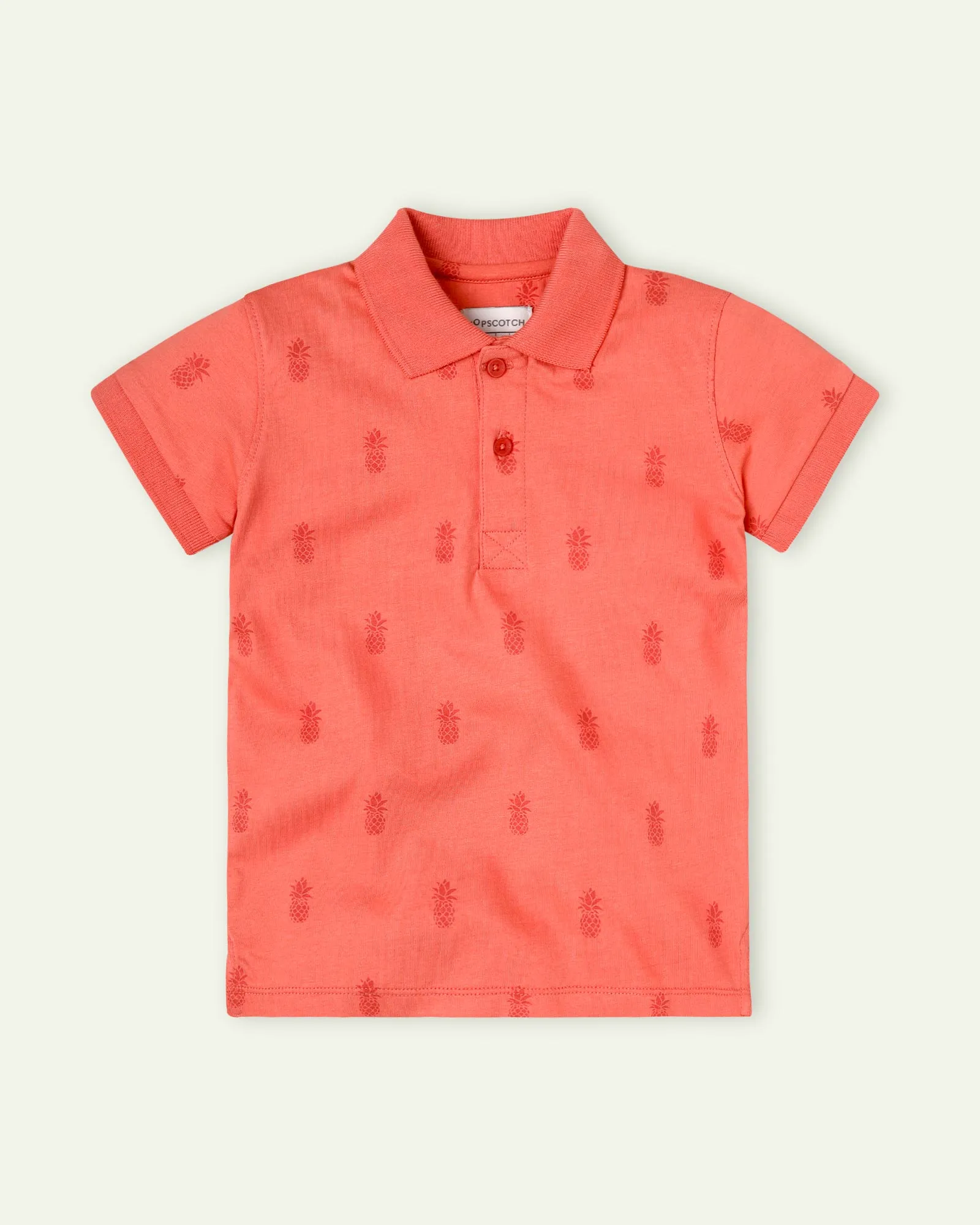 Printed Pineapple Polo