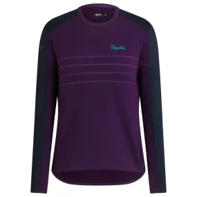 RAPHA WOMEN EXPLORE LONG SLEEVE PULLOVER - Dark Purple