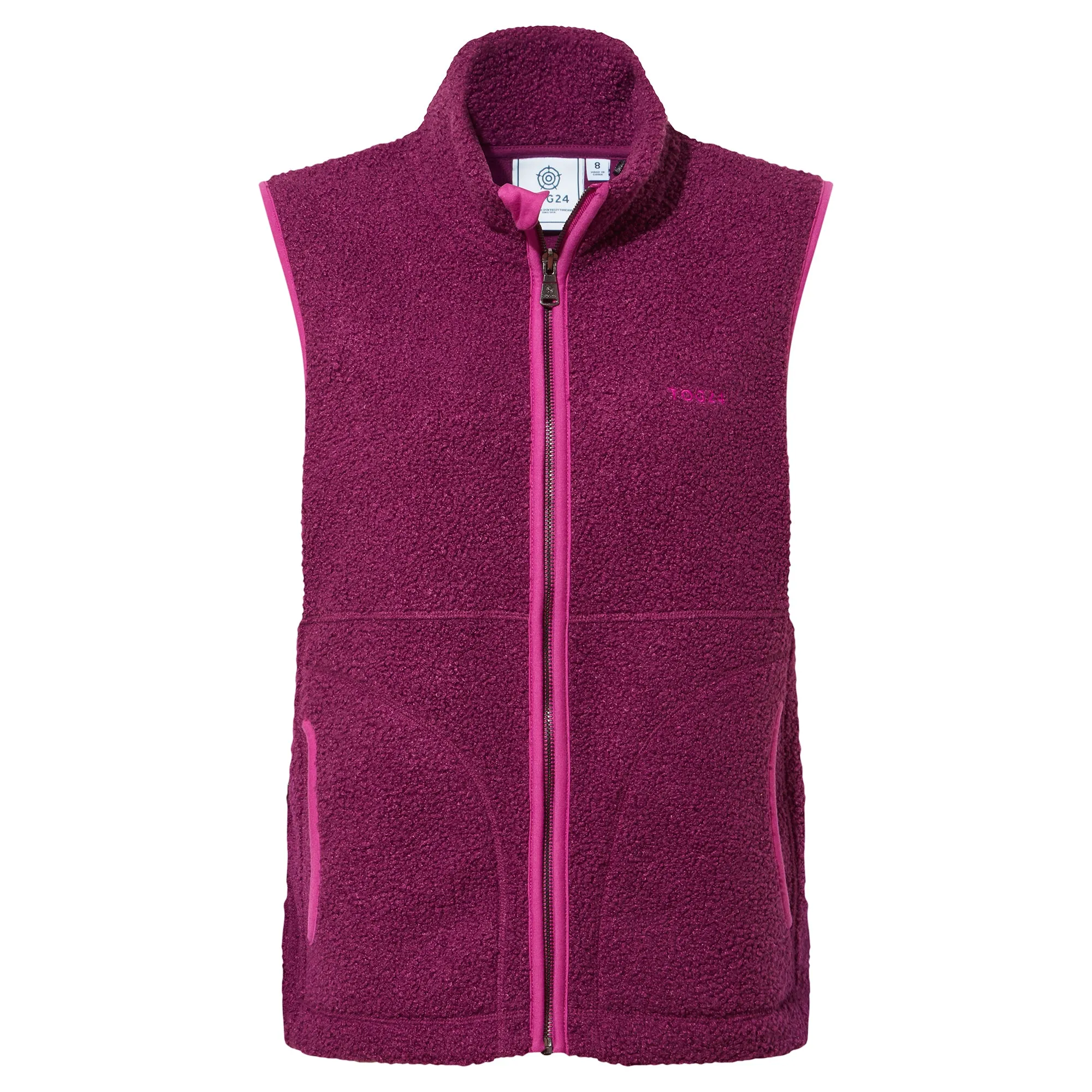 Rayner Womens Sherpa Gilet - Purple Berry