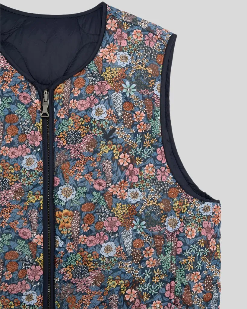 Reversible Wadded Gilet Made With Liberty Fabric