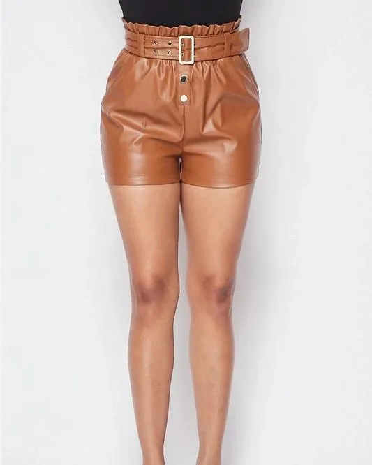 Shannon Faux Leather Shorts