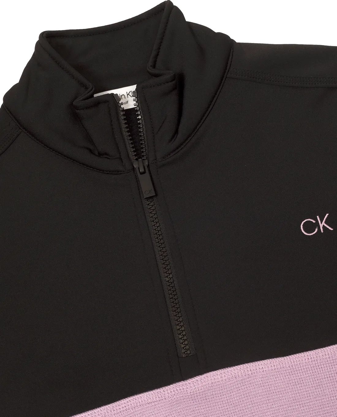 SIZE 10 - CALVIN KLEIN Cecily Hybrid Quarter Zip 844 Lilac Black