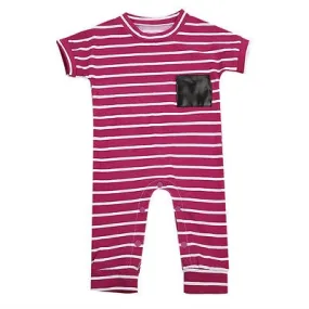 Striped Short-sleeve Onesie