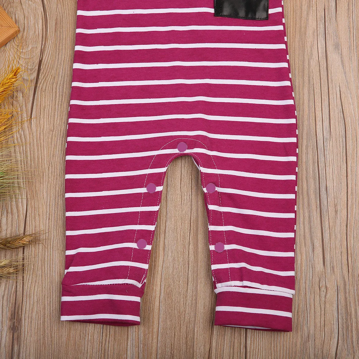 Striped Short-sleeve Onesie