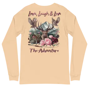 Unisex Long Sleeve Tee Exclusive Love Life Live Outdoors MRRL&O Print Designs