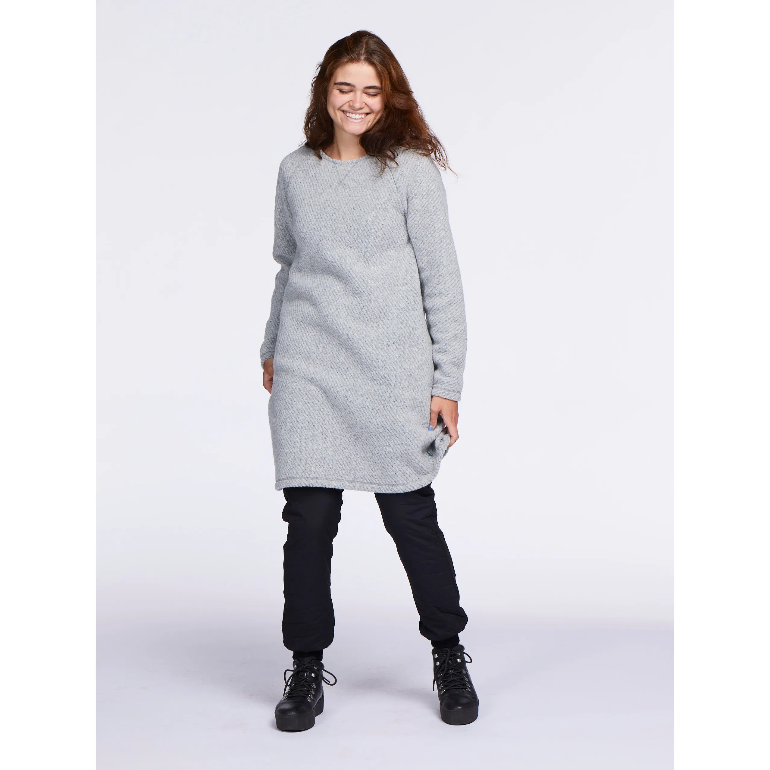 Varg Women&#x27;s Abisko Wool Dress Cobble Stone Grey | Buy Varg Women&#x27;s Abisko Wool Dress Cobble Stone Grey here | Outnorth