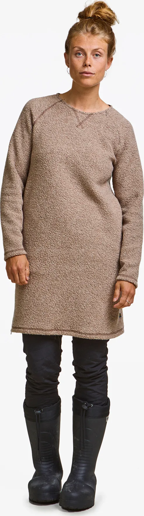 Varg Women&#x27;s Fårö Wool Dress Winter Sand | Buy Varg Women&#x27;s Fårö Wool Dress Winter Sand here | Outnorth