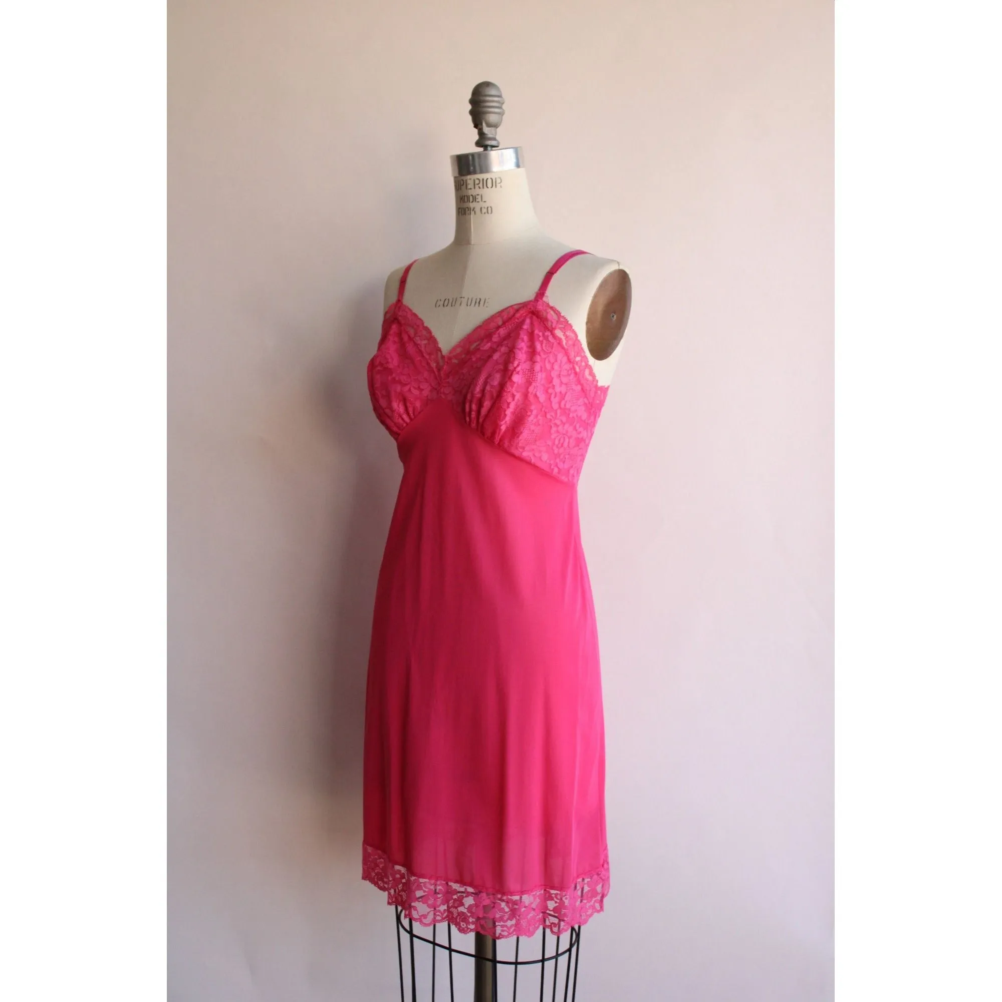 Vintage 1960s Vanity Fair Pink Slip