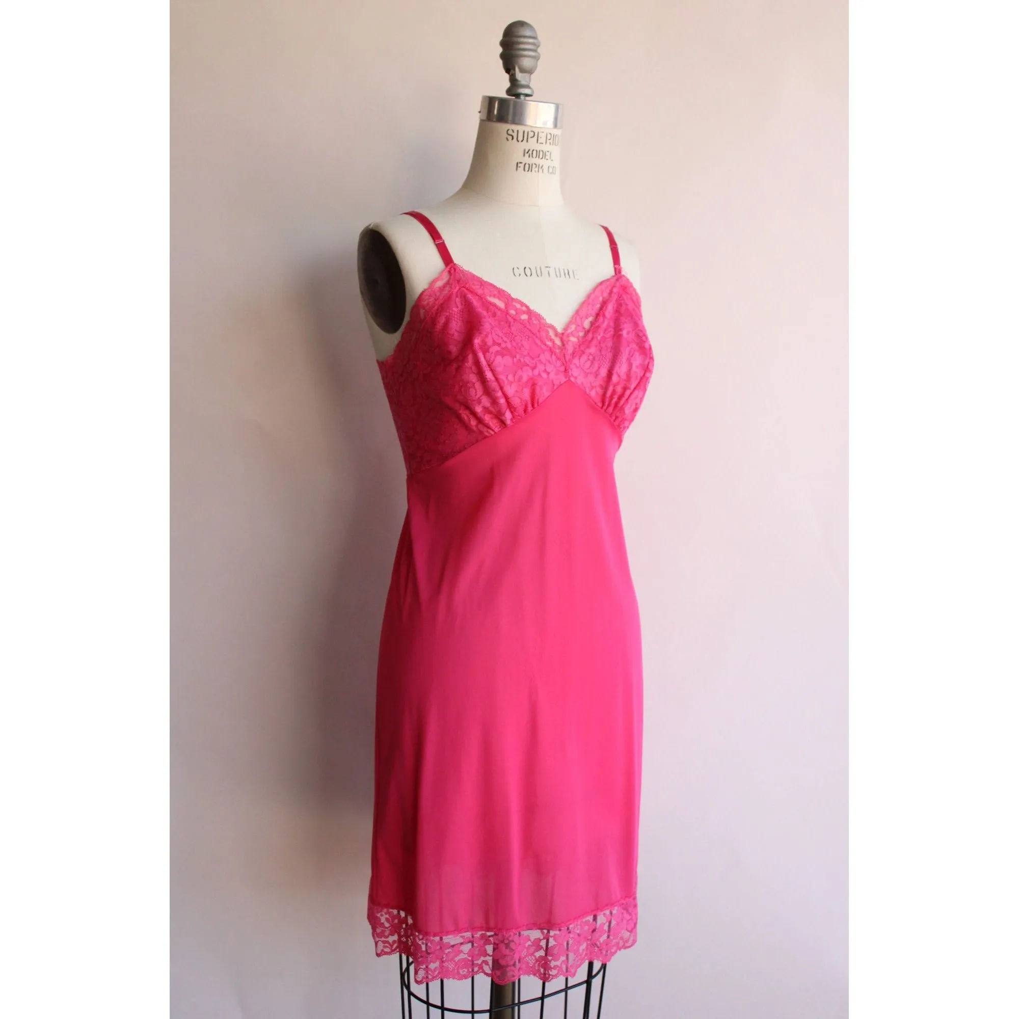 Vintage 1960s Vanity Fair Pink Slip