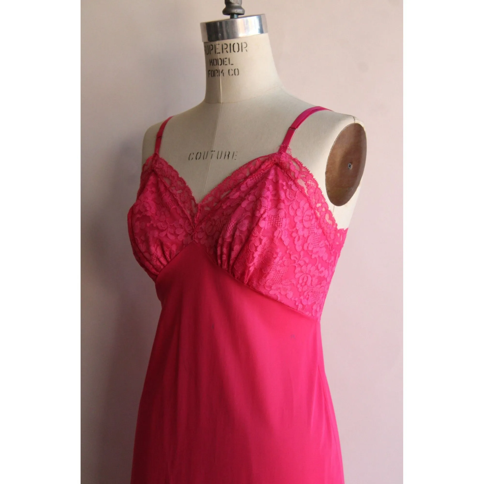 Vintage 1960s Vanity Fair Pink Slip