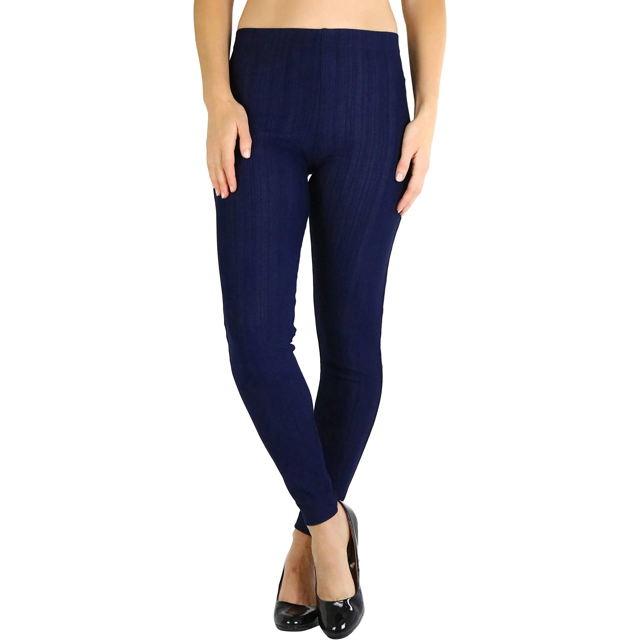 Women's Easy Pull-On Denim Skinny Fit Comfort Stretch Jeggings