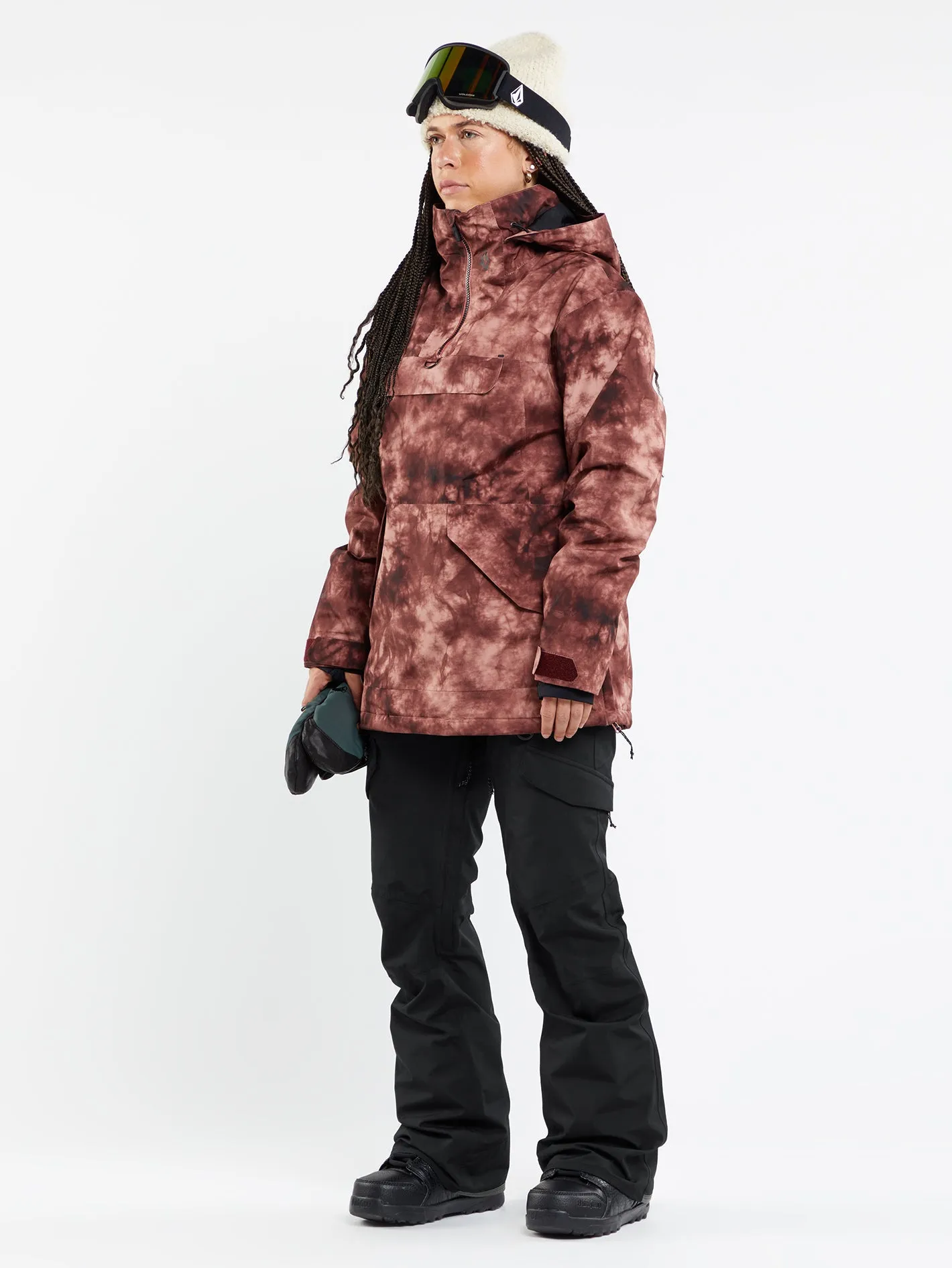 Womens Fern Insulated Gore Pullover - Pink Salt Wash