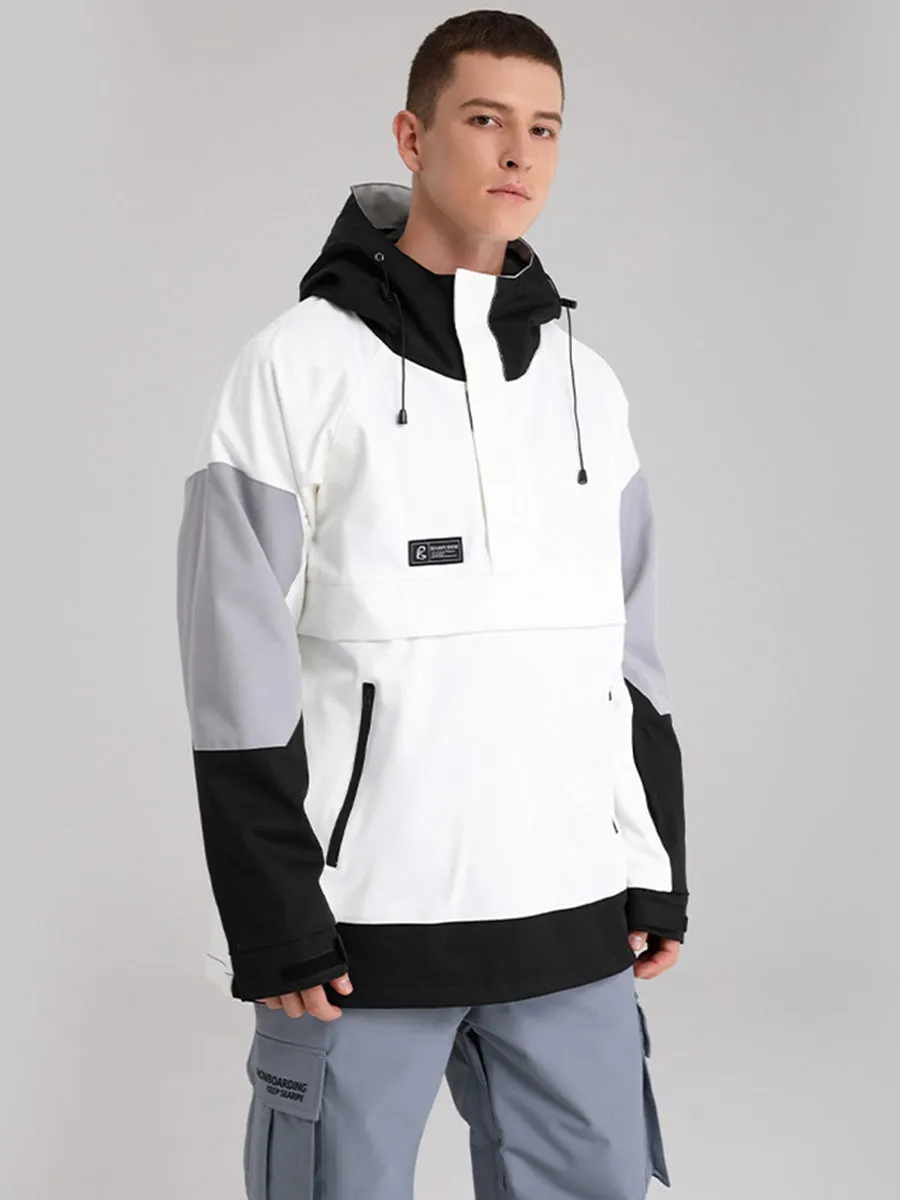 Yeefine Colorblock Men Ski Snowboard Anorak Jacket